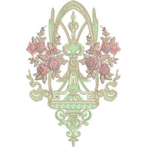 Flower Neck Embroidery NED6807-25