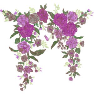Beautiful Neck Embroidery NED6813-25