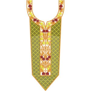 Flower Neck Embroidery NED6816-25