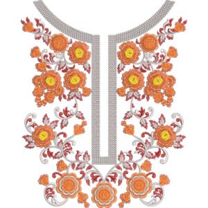 Beautiful Neck Embroidery NED6822-25
