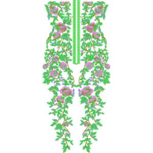 Flower Neck Embroidery NED6840-25