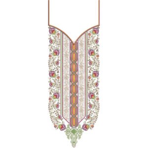 Beautiful Neck Embroidery NED6875-25