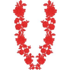 Flower Neck Embroidery NED6878-25