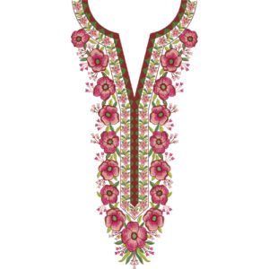 Flower Neck Embroidery NED6887-25