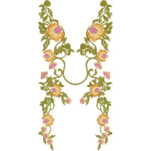 Flower Neck Embroidery NED6910-25