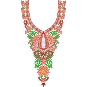Flower Neck Embroidery NED6933-25