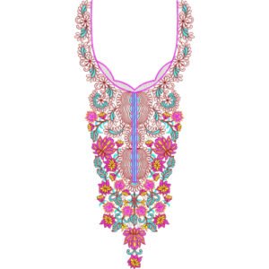 Unique Neck Embroidery NED6941-25