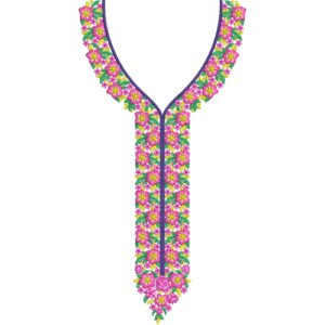 Flower Neck Embroidery NED6962-25