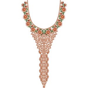 Neck Embroidery Design NED6967-25