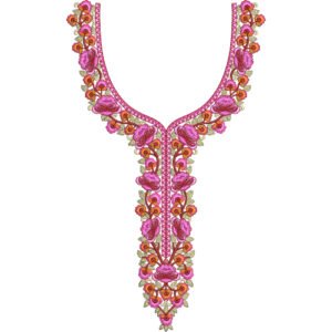 Beautiful Neck Embroidery NED6968-25