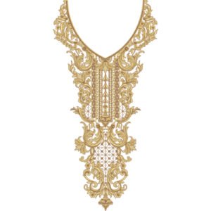 Unique Neck Embroidery NED6969-25