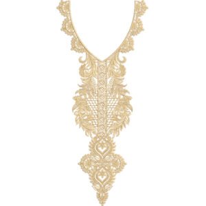 Flower Neck Embroidery NED6971-25