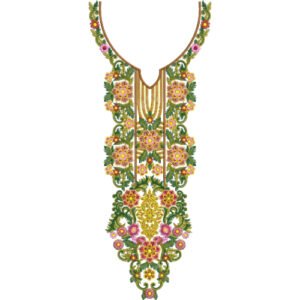 Unique Neck Embroidery NED6977-25