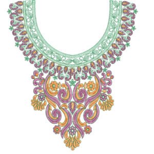 Unique Neck Embroidery NED6986-25