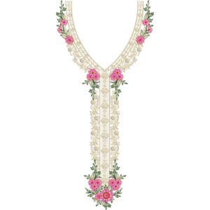 Flower Neck Embroidery NED6988-25