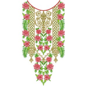 Unique Neck Embroidery NED6996-25