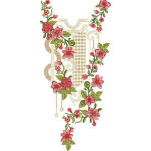 Flower Neck Embroidery NED6998-25