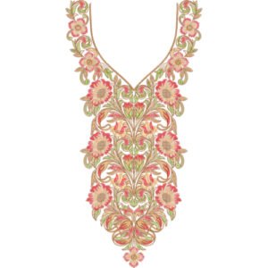 Beautiful Neck Embroidery NED7004-25