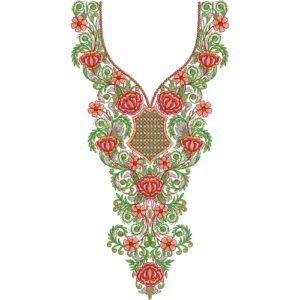Unique Neck Embroidery NED7014-25