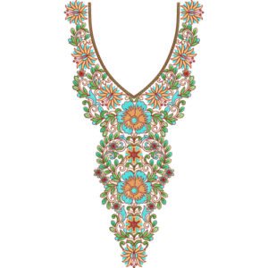 Neck Embroidery Design NED7021-25
