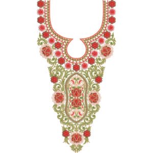 Unique Neck Embroidery NED7032-25