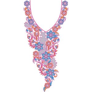 Embroidery Neck Design NED7044-25
