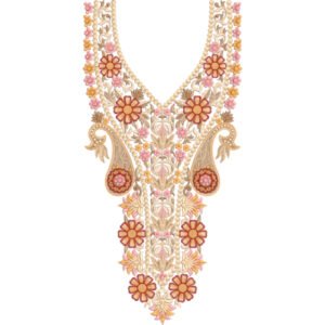 Embroidery Neck Design NE7052-25