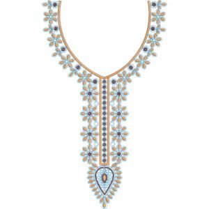 Neck Embroidery Design NED7072-25