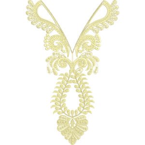 Flower Neck Embroidery NED7076-25