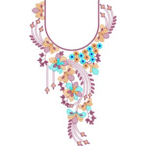 Embroidery Neck Design NED7088-25