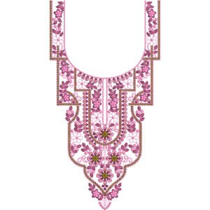 Unique Neck Embroidery NED7091-25