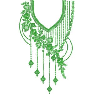Flower Neck Embroidery NED7093-25