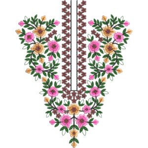 Unique Neck Embroidery NED7100-25