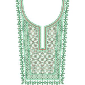 Unique Neck Embroidery NED7116-25