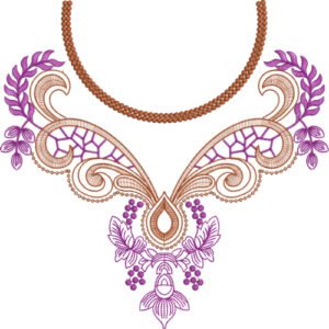 Embroidery Neck Design NED7139-25