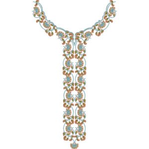 Flower Neck Embroidery NED7145-25