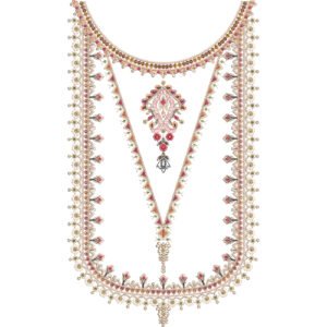 Beautiful Neck Embroidery NED7160-25