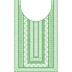 Flower Neck Embroidery NED7163-25