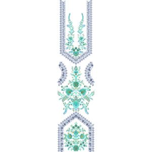 Flower Neck Embroidery NED7172-25