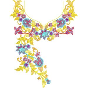 Embroidery Neck Design NED7175-25