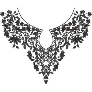 Embroidery Neck Design NED7187-25