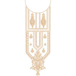 Beautiful Neck Embroidery NED7198-25