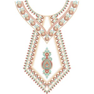 Unique Neck Embroidery NED7199-25