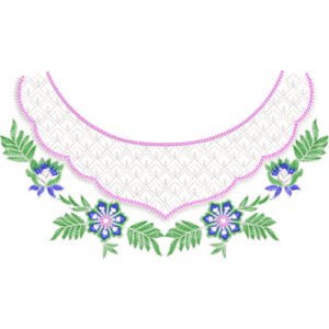 Flower Neck Embroidery NED7201-25