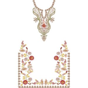 Beautiful Neck Embroidery NED7207-25