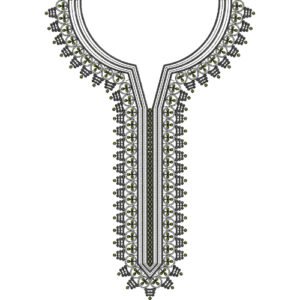 Flower Neck Embroidery NED7210-25