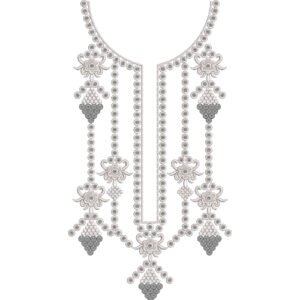 Unique Neck Embroidery NED7228-25