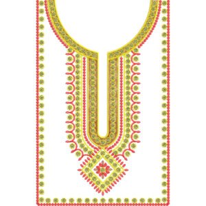 Flower Neck Embroidery NED7230-25