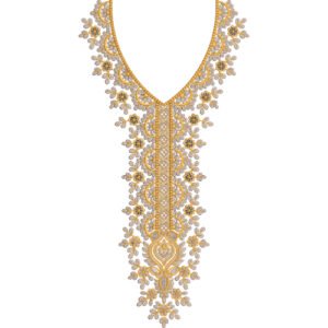 Beautiful Neck Embroidery NED7236-25