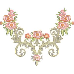 Beautiful Neck Embroidery NED7245-25